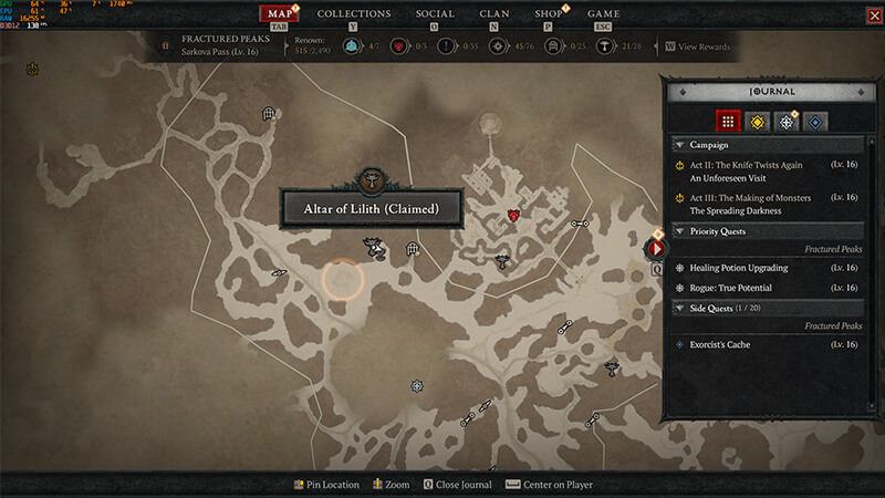 Fractured Peaks Western Ways Altar of Lilith