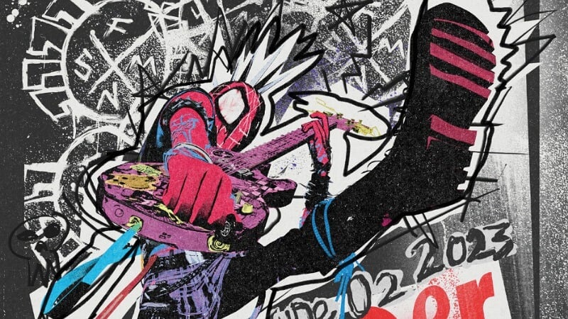 Spider-Punk in Across The Spider-Verse
