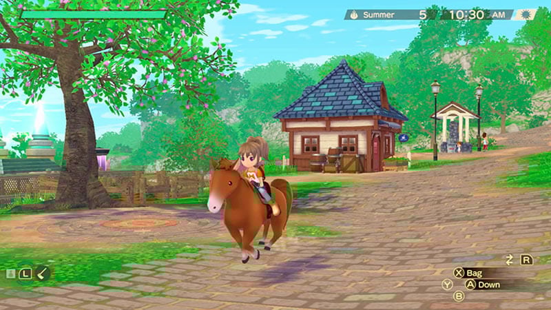 Riding a Horse in Story of Seasons A Wonderful Life