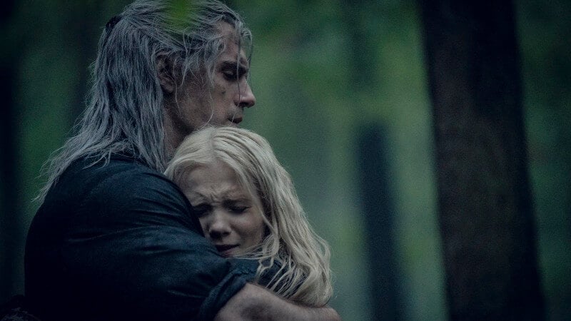 Geralt and Ciri meet for the first time at the end of season 1