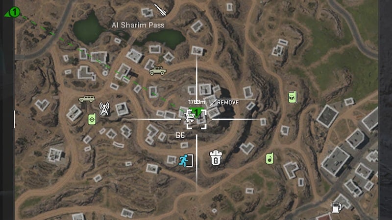 Al Sharim Pass dead drop location