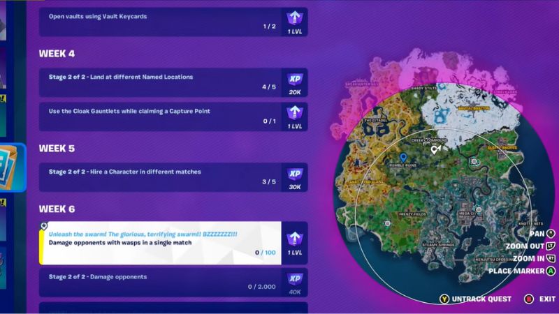 Fortnite weekly missions