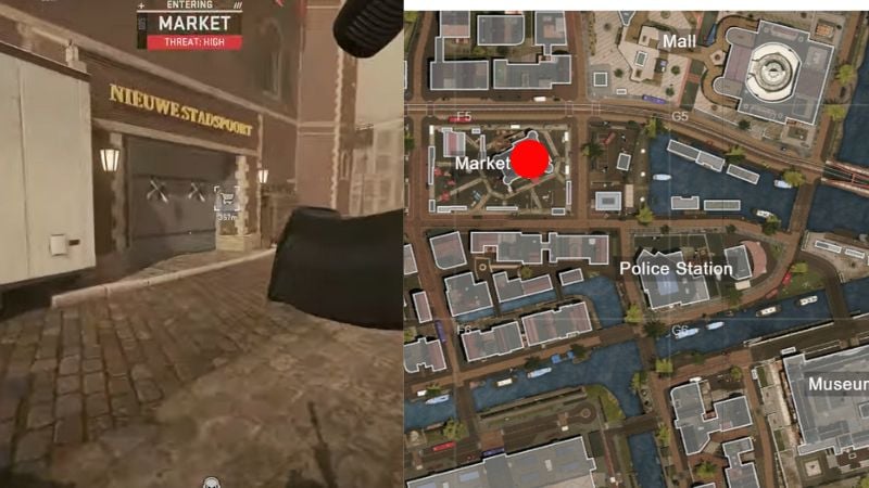 DMZ Cut the Head Mission Map Location