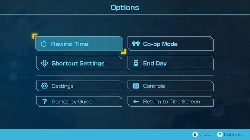 Pikmin 4 Rewind Time Screen