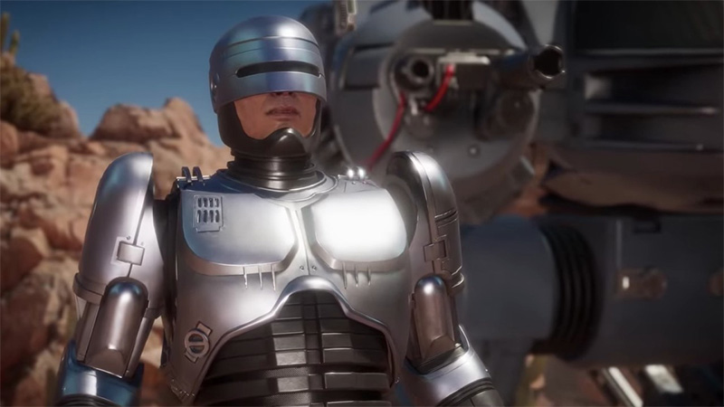 Robocop is a fitting character for the MK series in every facet.