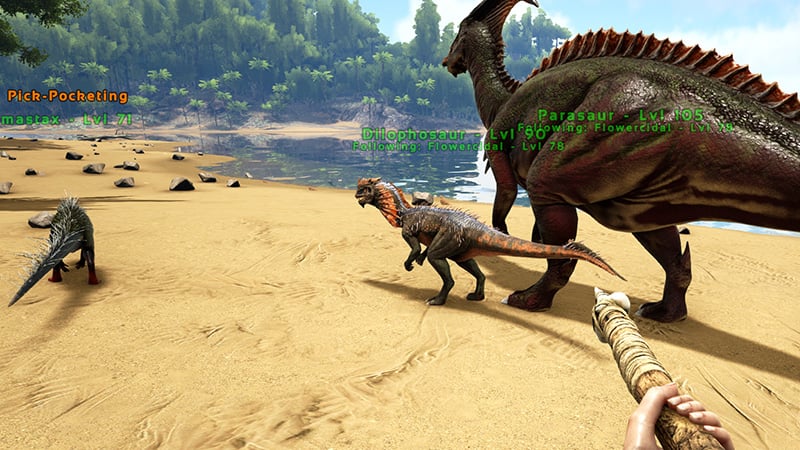 Dilophosaur, Parasaur, Pegomastax