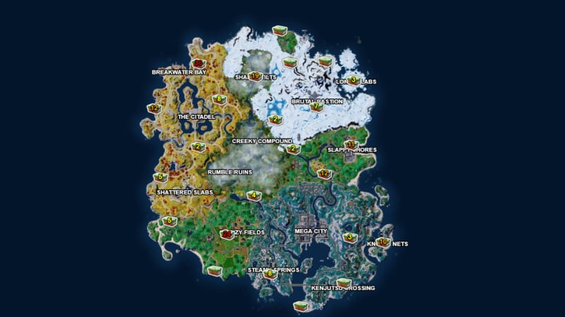 where to find coconuts in fortnite