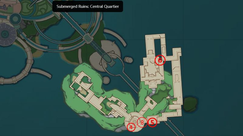 Fontaine Enigmatic Pages 4,5,6, and 8 Locations in Genshin Impact