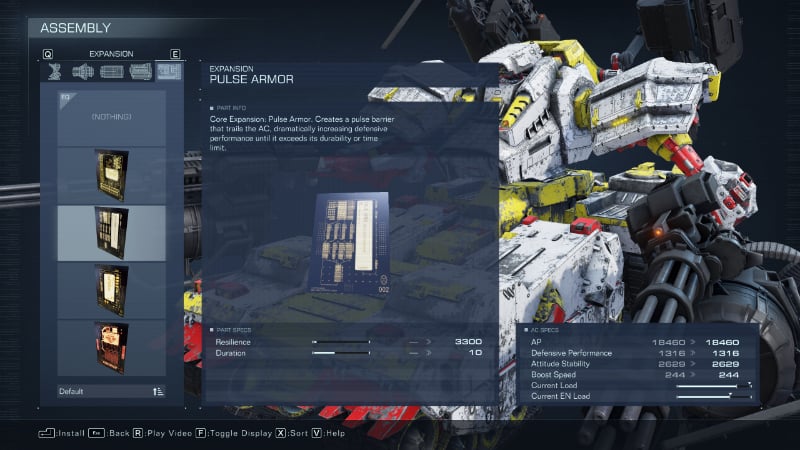 The Pulse Armor Core Expansion from Armored Core 6