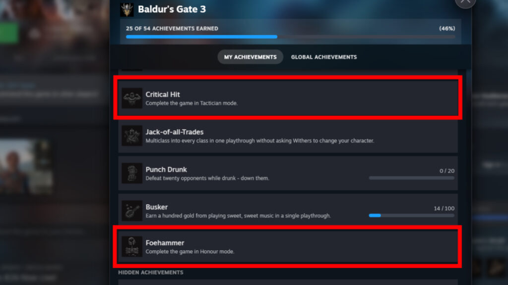BG3 Difficulty Trophy