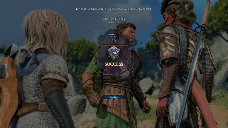 Tense negotiations take place in Baldur's Gate 3