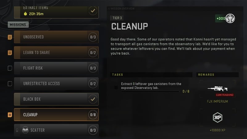 Clean Up DMZ Mission Objectives