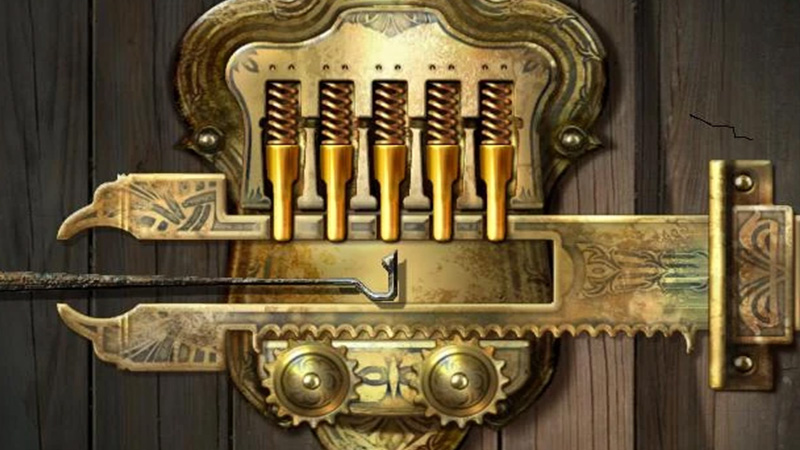 Oblivion is yet another example of classic lockpicking.