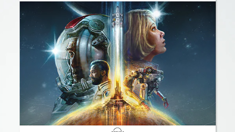 Starfield Journey Through Space Lithograph Merchandise
