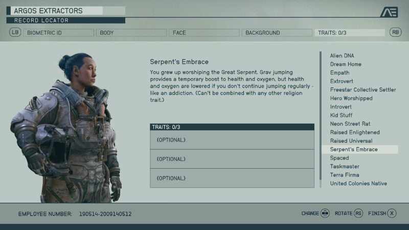 starfield traits explained