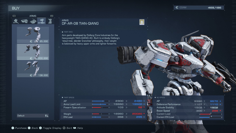 Tiang Qiang Arm Parts