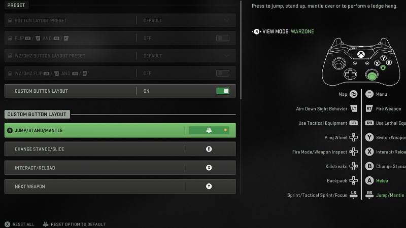 Settings Menu