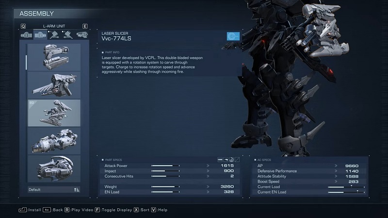 Armored Core 6 Damage Types