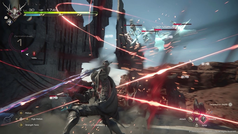 Final Fantasy 16 combat is fast and fun.