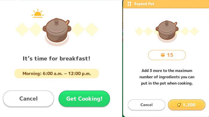 Cooking Pot Levels