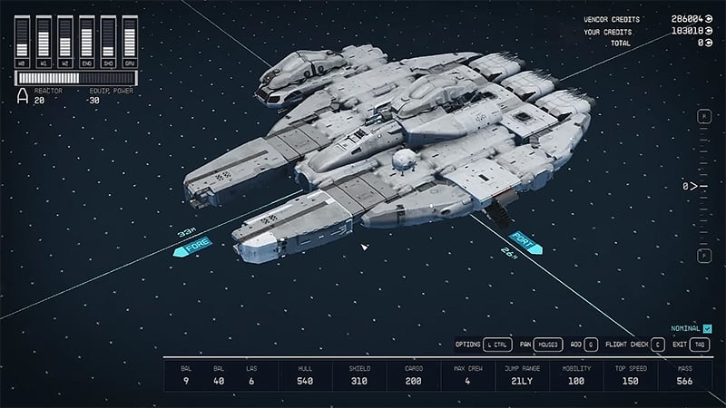 Millennium Falcon in Starfield