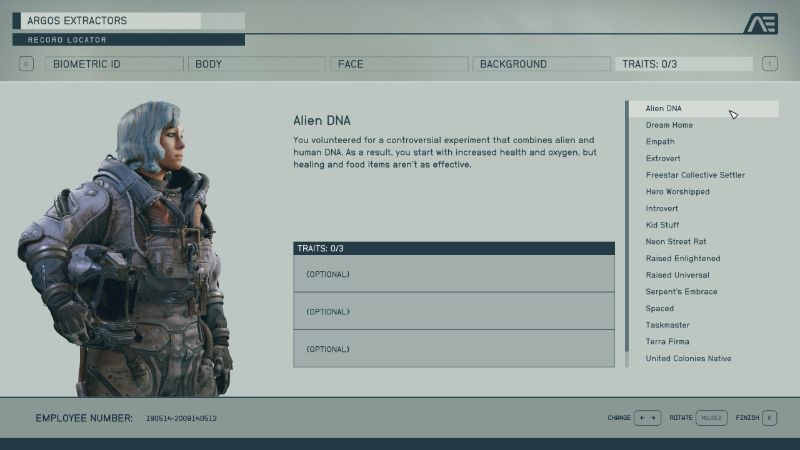 The Alien DNA Trait in Bethesda's newest title