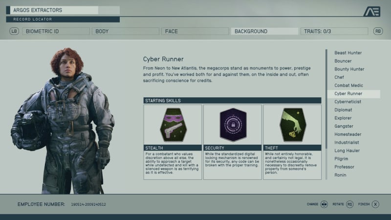 Starfield Cyber Runner Background