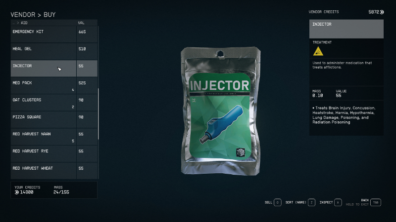 An Injector in Starfield