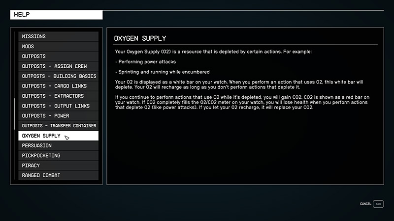 Starfield O2 CO2 Explanation Image