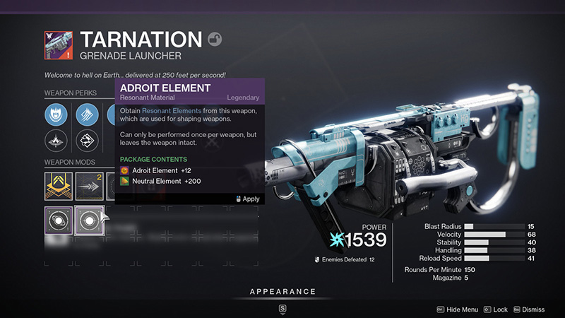 Tarnation God Rolls in Destiny 2