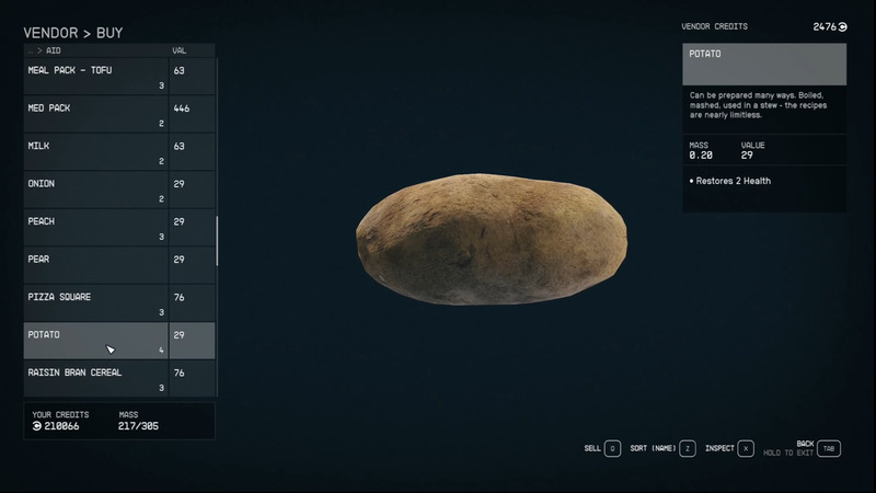 How To Get Potatoes in Starfield