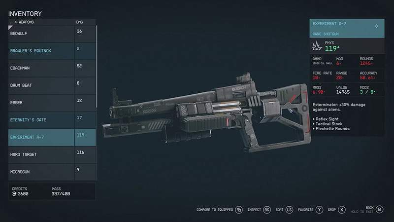 All Weapon IDs in Starfield