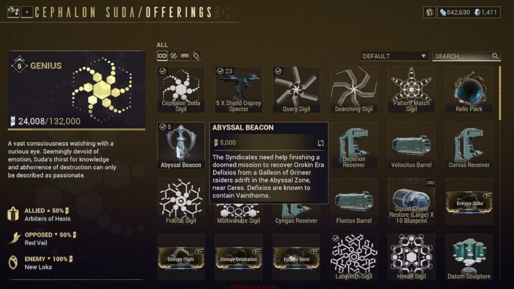 Warframe abyssal