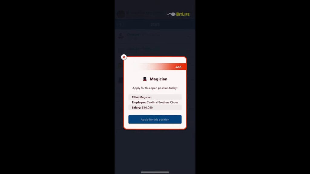 magician bitlife