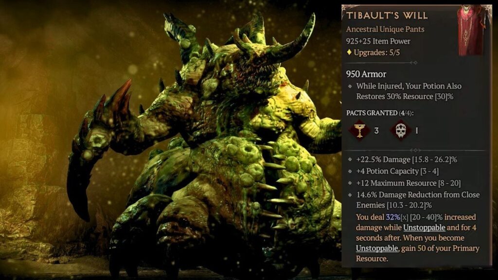 How To Get Tibaultโs Will in Diablo 4