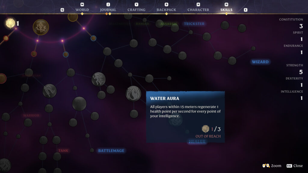 Mana Skill Tree