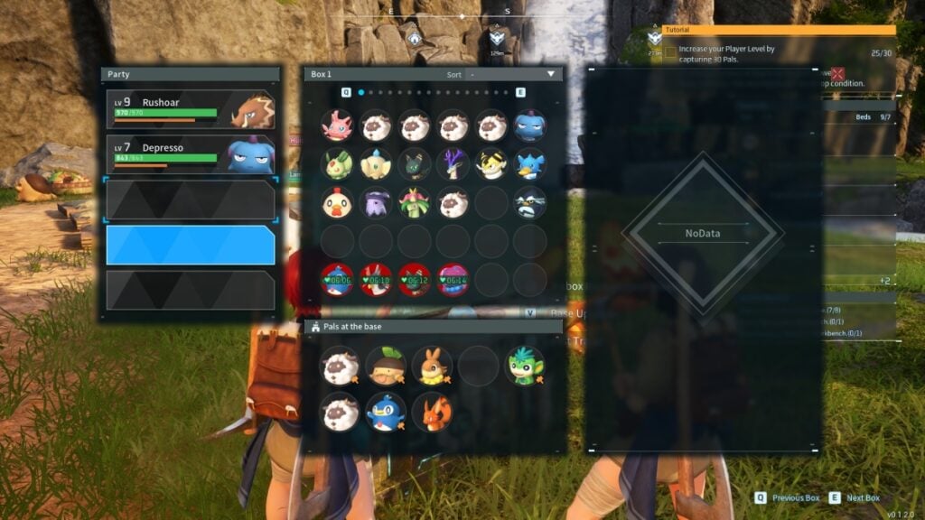 Palbox Menu