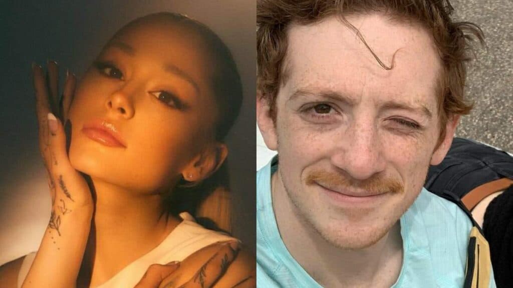 Ariana Grande and Ethan Slater