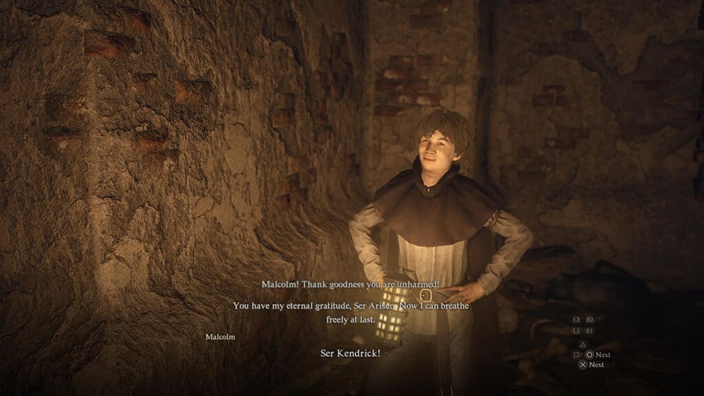 Malcolm, as he appears during The Heel of History quest.