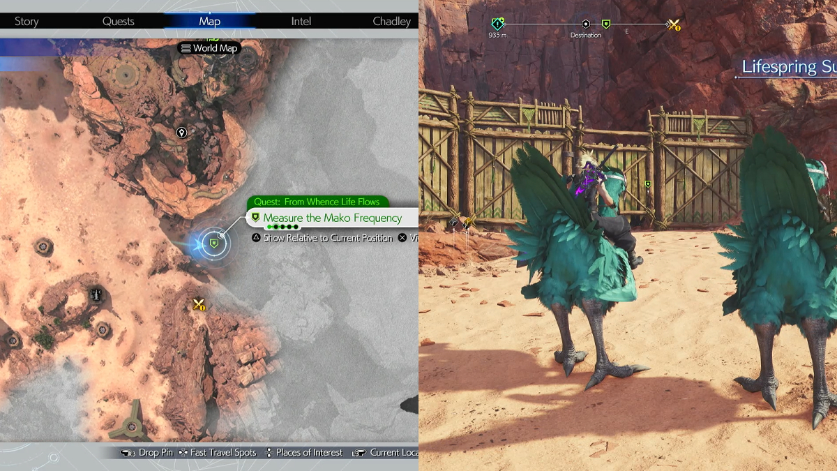 Lifespring Survey Station 1 Location in FF7 Rebirth