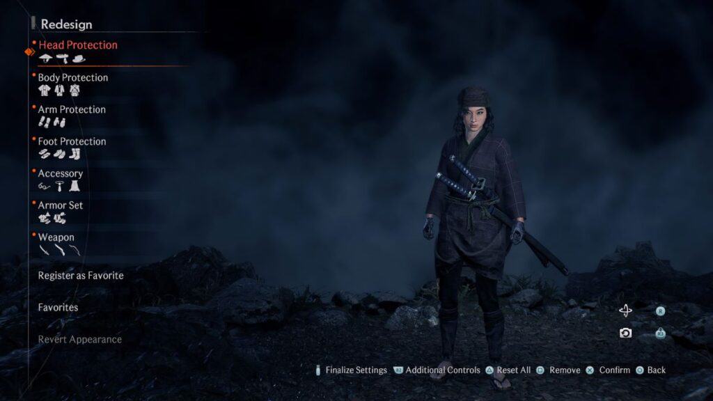 Use transmog to redesign your appearance in Rise of the Ronin