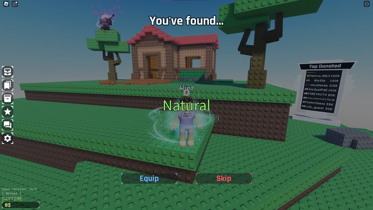 rolling a natural aura in sols rng