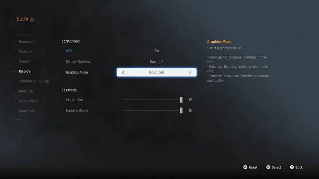 All graphical modes in Stellar Blade.