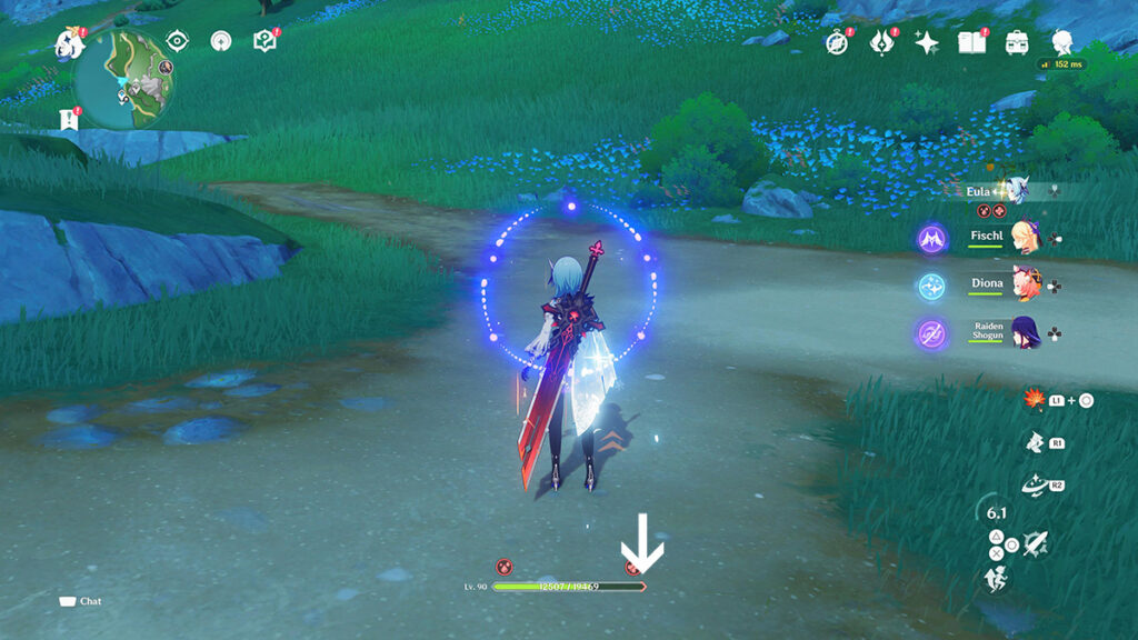 How Bond of Life is showcased in Genshin Impact.