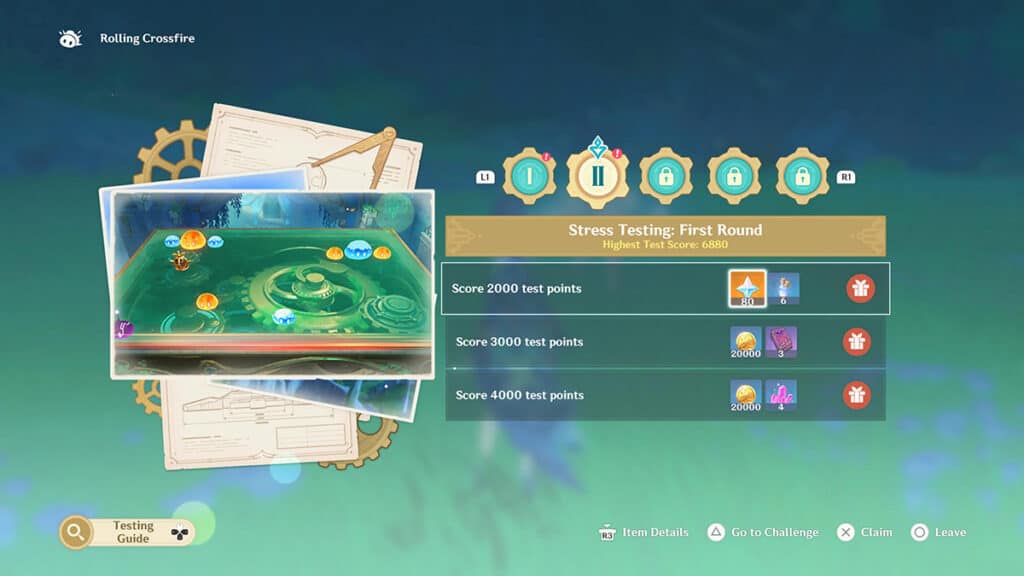All of the Stress Testing: First Round rewards.