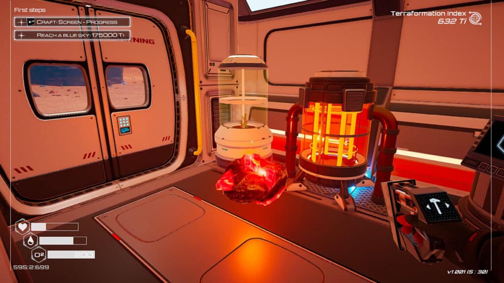 An Iridium rock, placed by the side of a Heater T1.