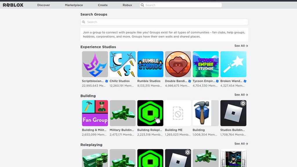 Participate in Roblox Group Giveaways (Not Recommended)