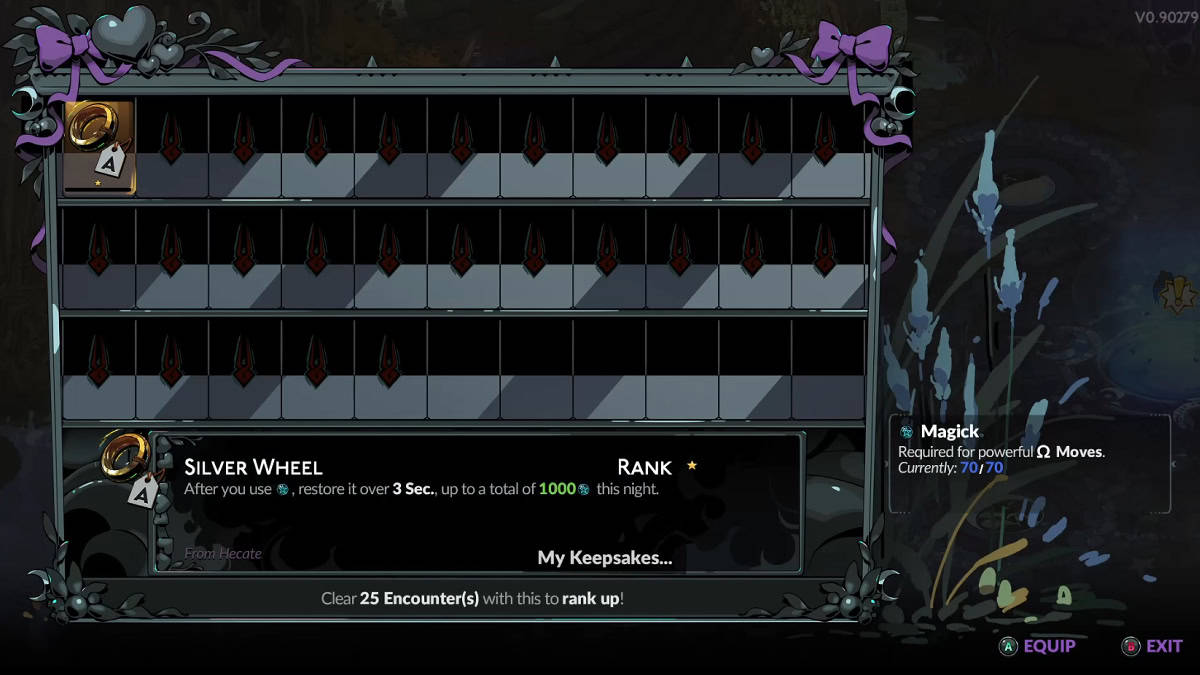 All Keepsakes and their effects in Hades 2.