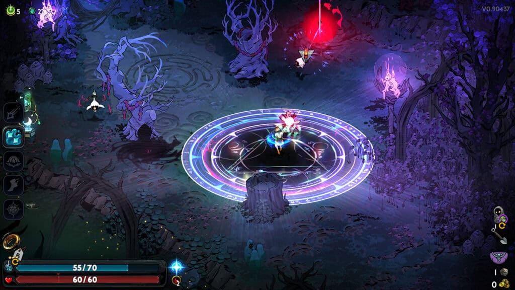 Melinoë performs her Omega Cast.