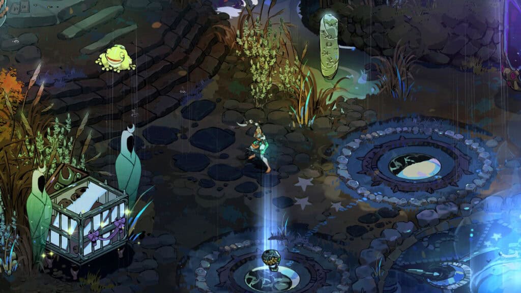 Melinoรซ wields the Sister Blades in Hades 2.